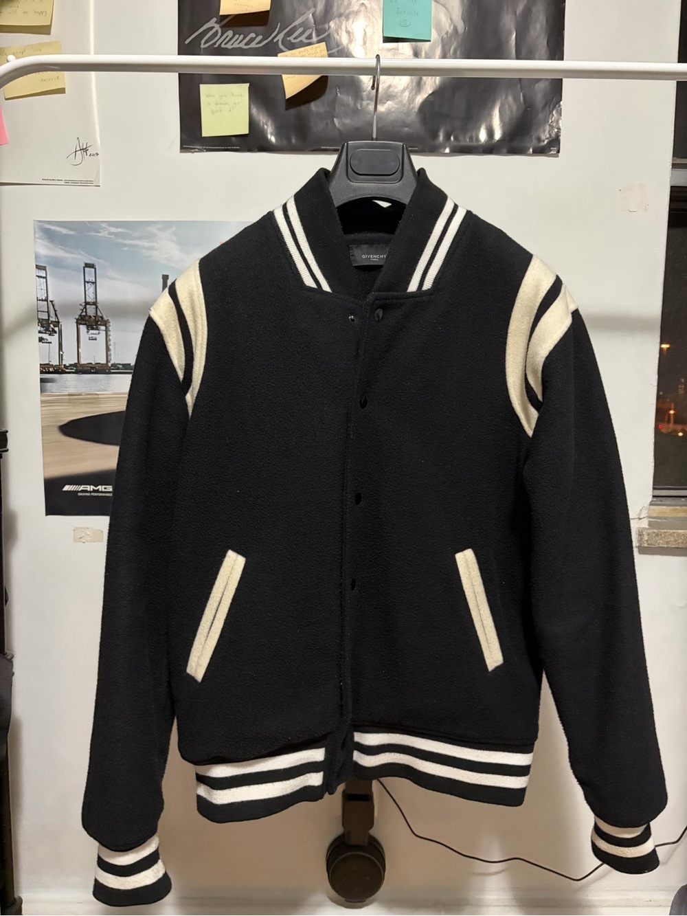Givenchy Quilted Teddy Bomber Jacket